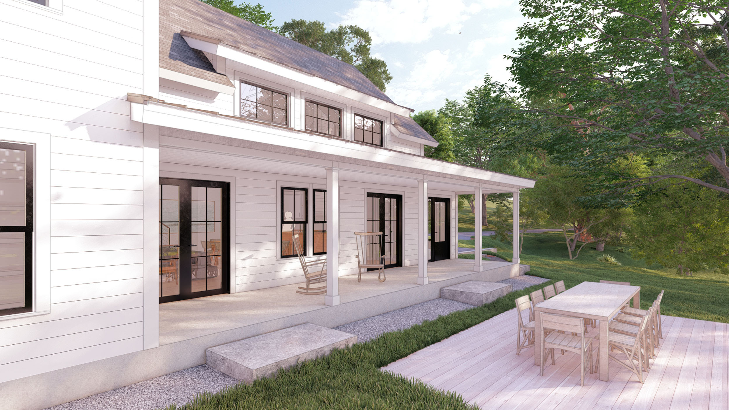 Center Harbor Lake View Farmhouse